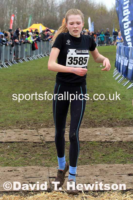 Girls Under-15s 2023 UK CAU Inter Counties Cross Country Champs, Prestwold Hall, Loughborough. Photo: David T. Hewitson/Sports for All Pics